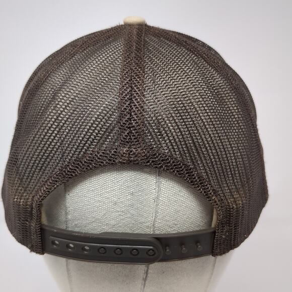 Muley Freak Snapback Trucker Hat Brown One Size Adjustable Mesh Back Embroidered - Picture 6 of 10